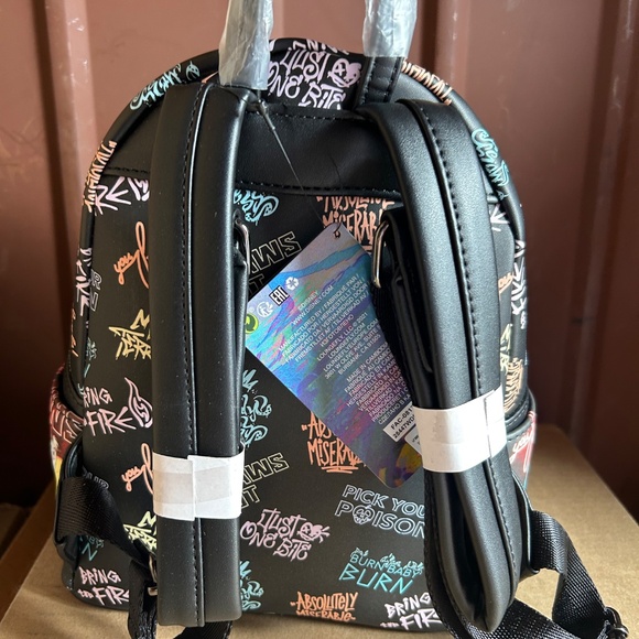 Loungefly Disney Villains Maleficent Ursula Cruella Scar Hades Mini Backpack - Picture 4 of 10